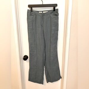 J Jill Blue Gray Wide-Leg Pants EUC